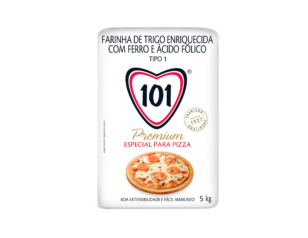 FARINHA DE TRIGO PIZZA 101 5 KG (FDO 25 KG)